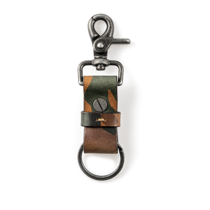 Italian Pure Aniline Leather Keychain Wotancraft