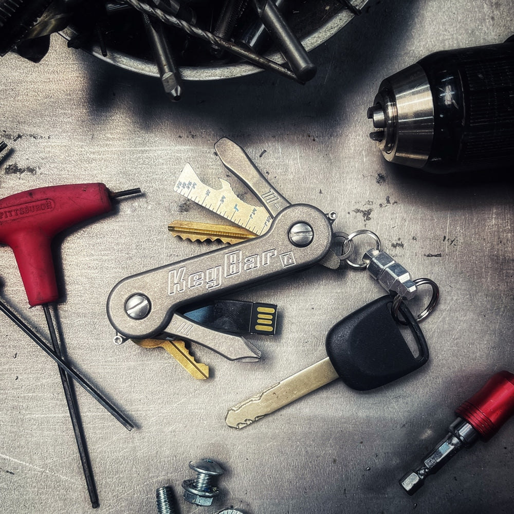Stonewashed Titanium KeyBar Keybar