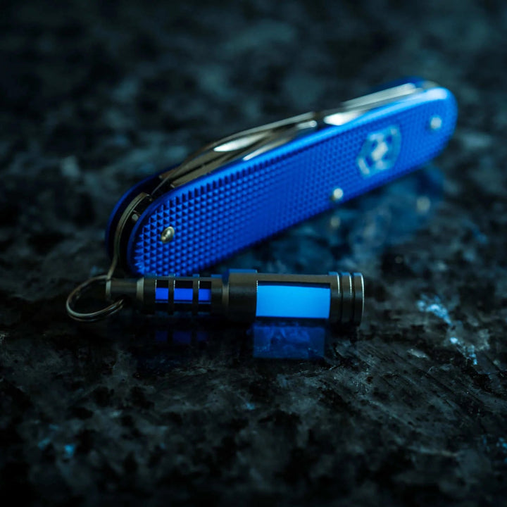 TEC-SCR 雙發光體 氚燈 / 不鏽鋼匙扣