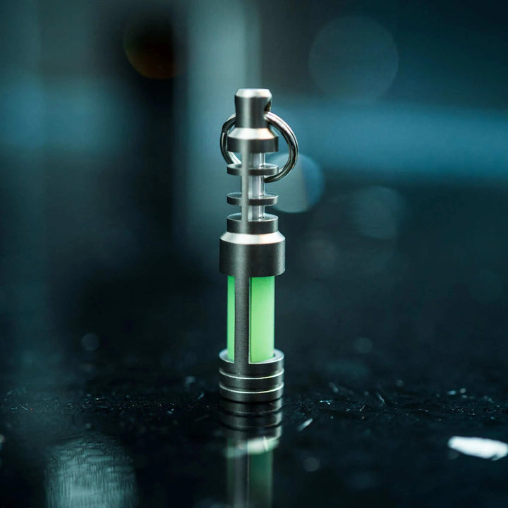 TEC-SCR 雙發光體 氚燈 / 不鏽鋼匙扣