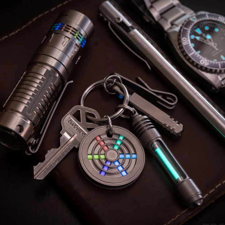 TEC-T311-6X 六氚燈發光 / 鈦金屬匙扣