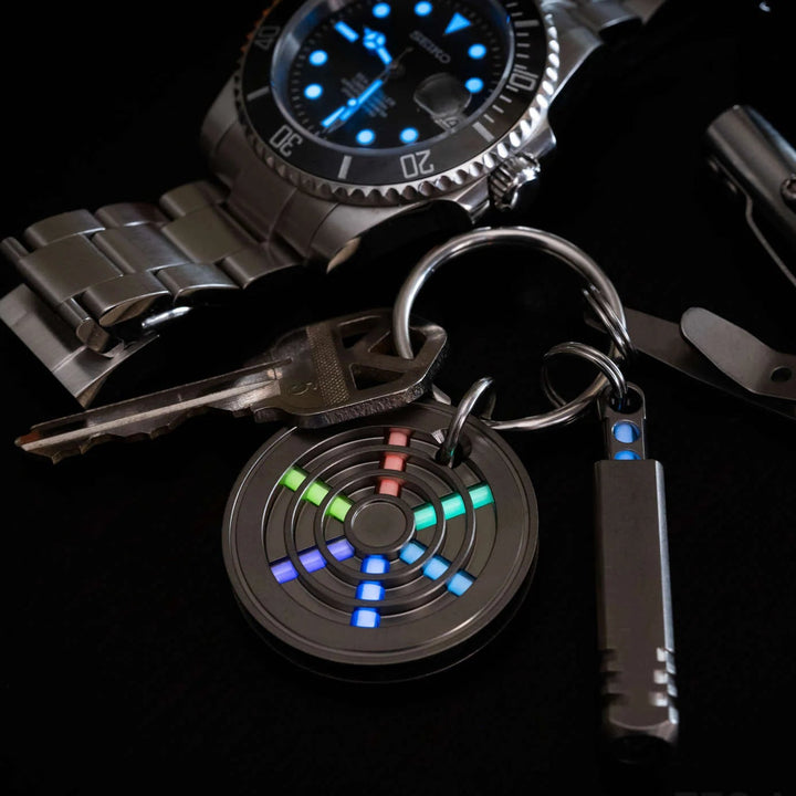 TEC-T311-6X 六氚燈發光 / 鈦金屬匙扣