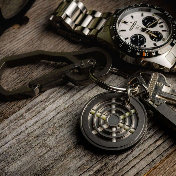 TEC-T311-6X 六氚燈發光 / 鈦金屬匙扣