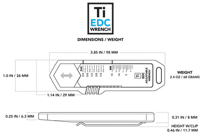 Ti EDC Wrench
