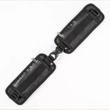 Padded Adjustable Backpack Waist Belt with Card Pockets Wotancraft