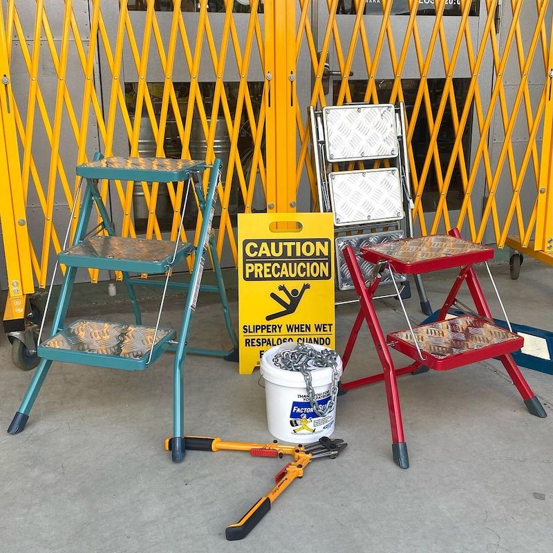 Folding 3 Steps / GALVANIZED DULTON