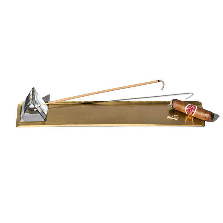 Prism Incense Holder with Brass Tray Puebco