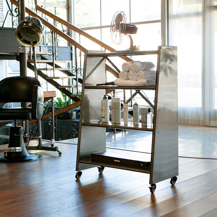 4 TIER TAPERED METAL SHELF RAW DULTON