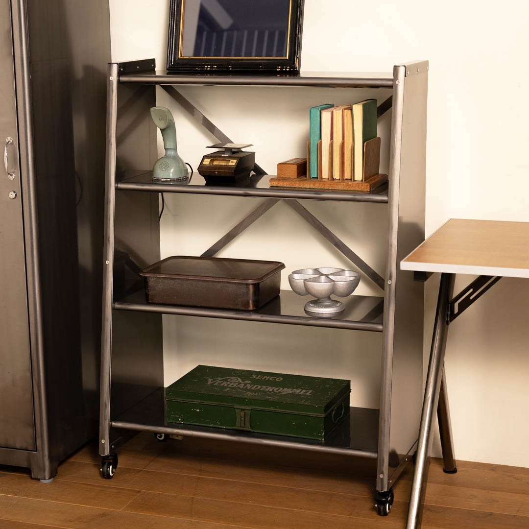 4 TIER TAPERED METAL SHELF RAW DULTON