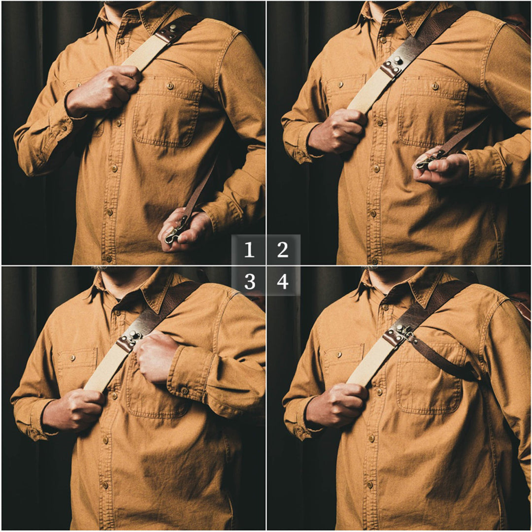 Night Rider Leather Sling Bag | 9.5L Wotancraft