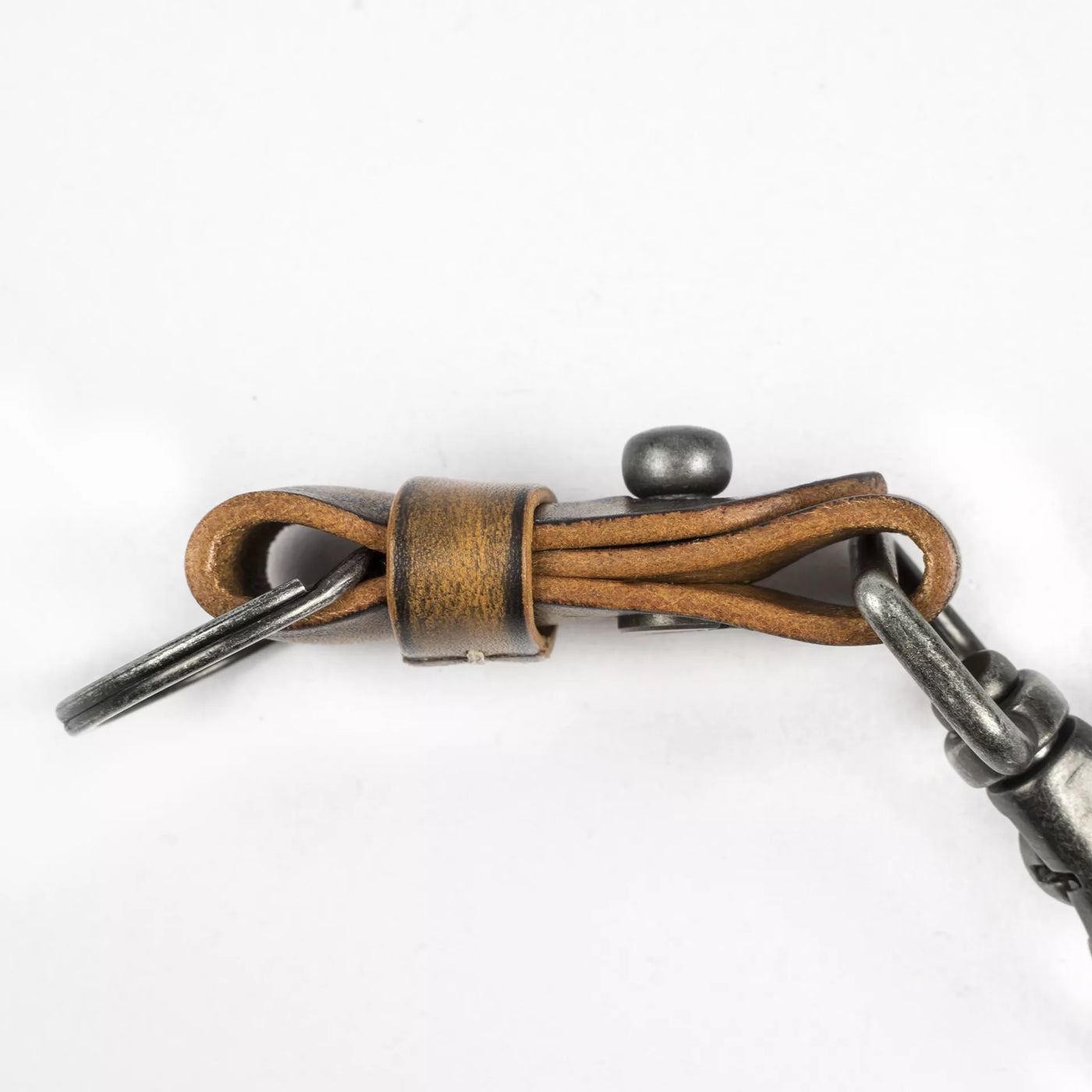 "Path of War" Calligraphy Leather Keychain