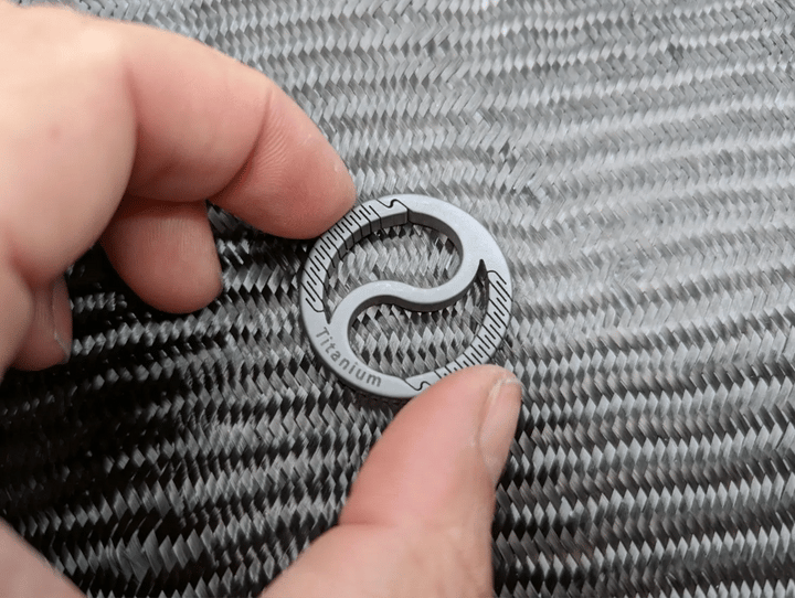 Dual Titanium Living Spring Ring Countycomm