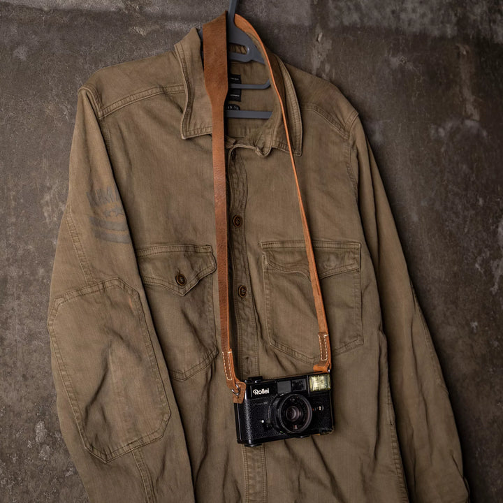 Full Leather Camera Neck Strap Wotancraft