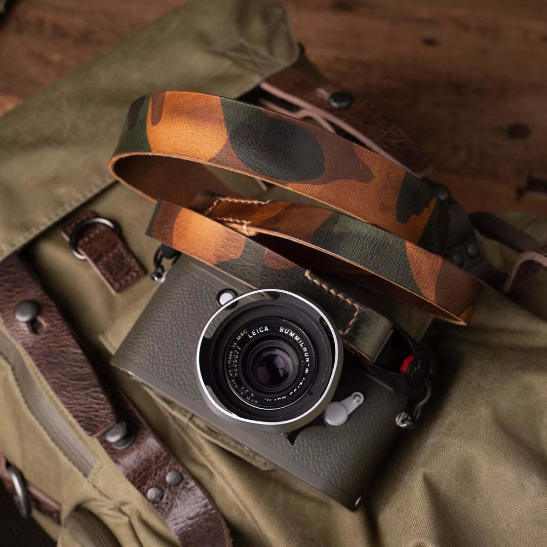 Full Leather Camera Neck Strap Wotancraft