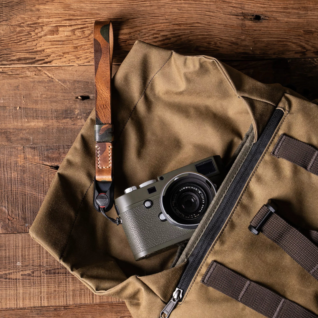 Full Leather Camera Wrist Strap Wotancraft