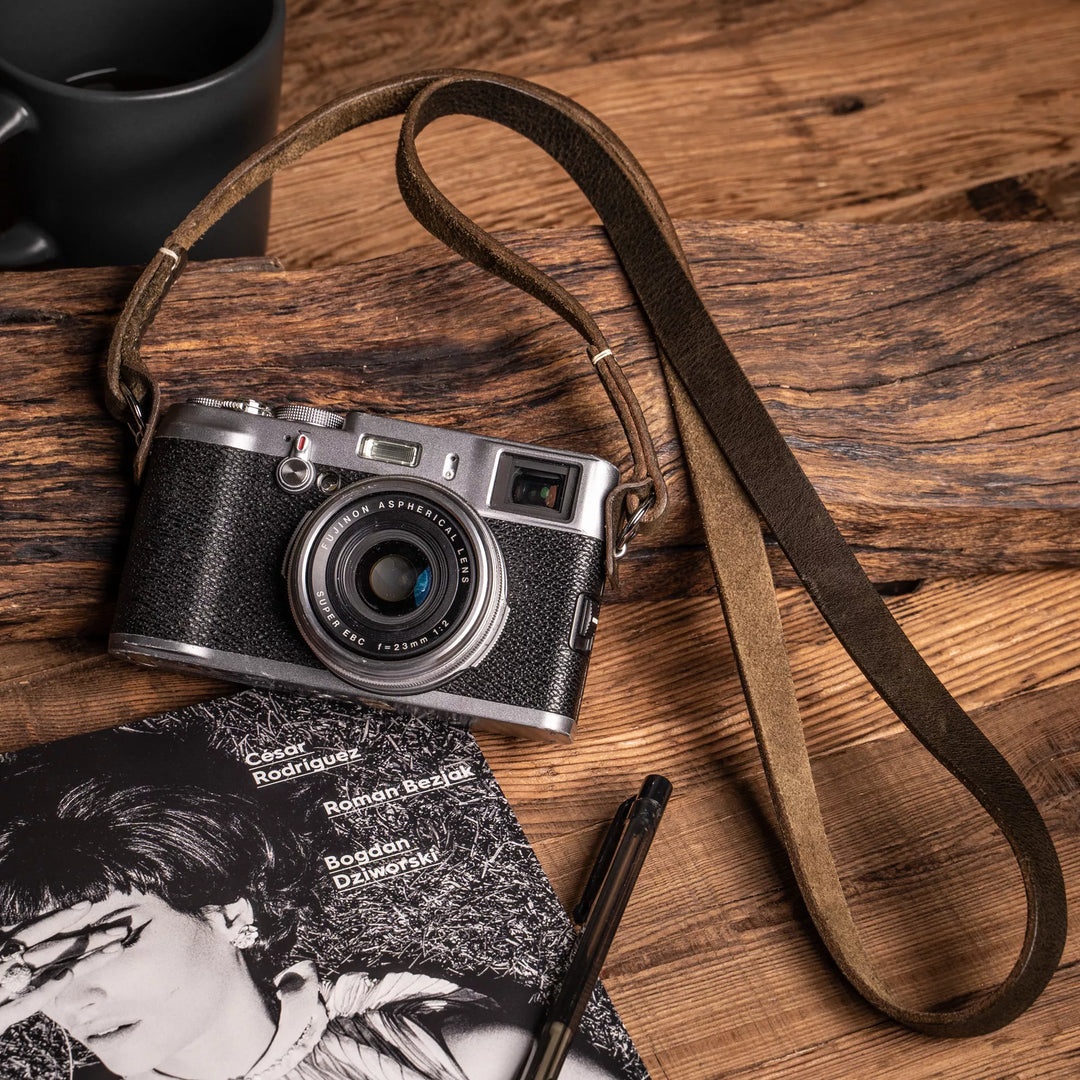 Full Leather Camera Neck Strap Wotancraft