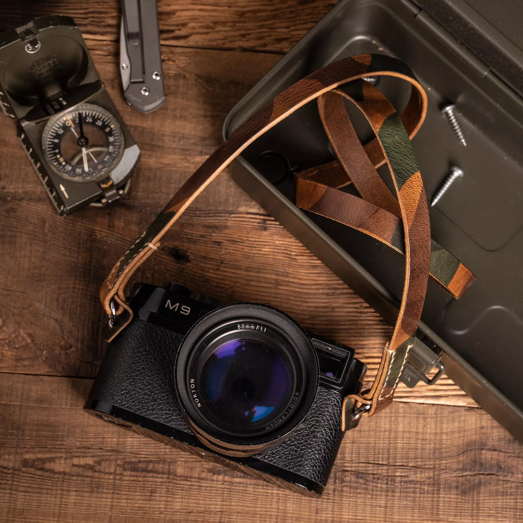 Full Leather Camera Neck Strap Wotancraft