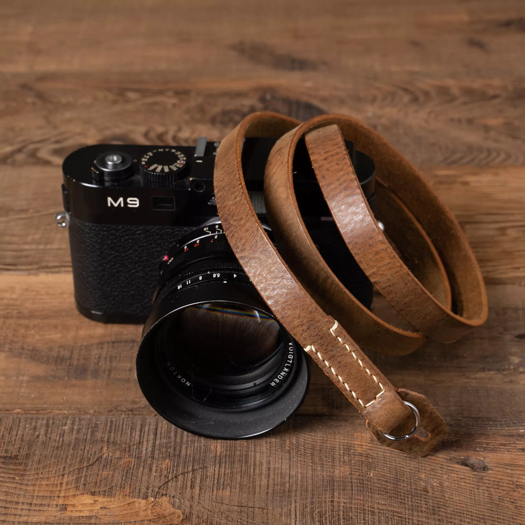 Full Leather Camera Neck Strap Wotancraft