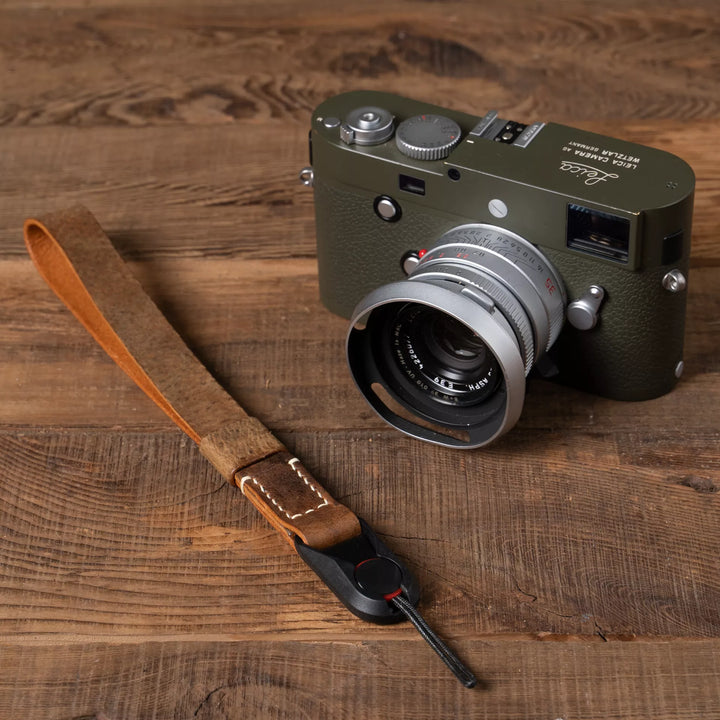Full Leather Camera Wrist Strap Wotancraft