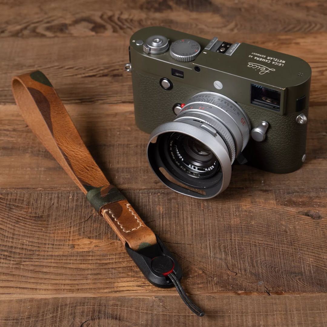 Full Leather Camera Wrist Strap Wotancraft