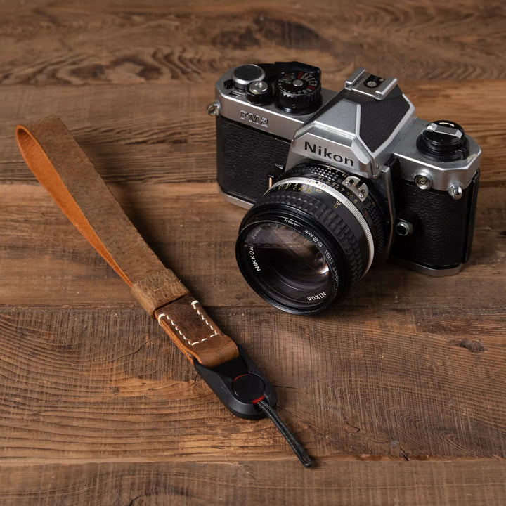 Full Leather Camera Wrist Strap Wotancraft