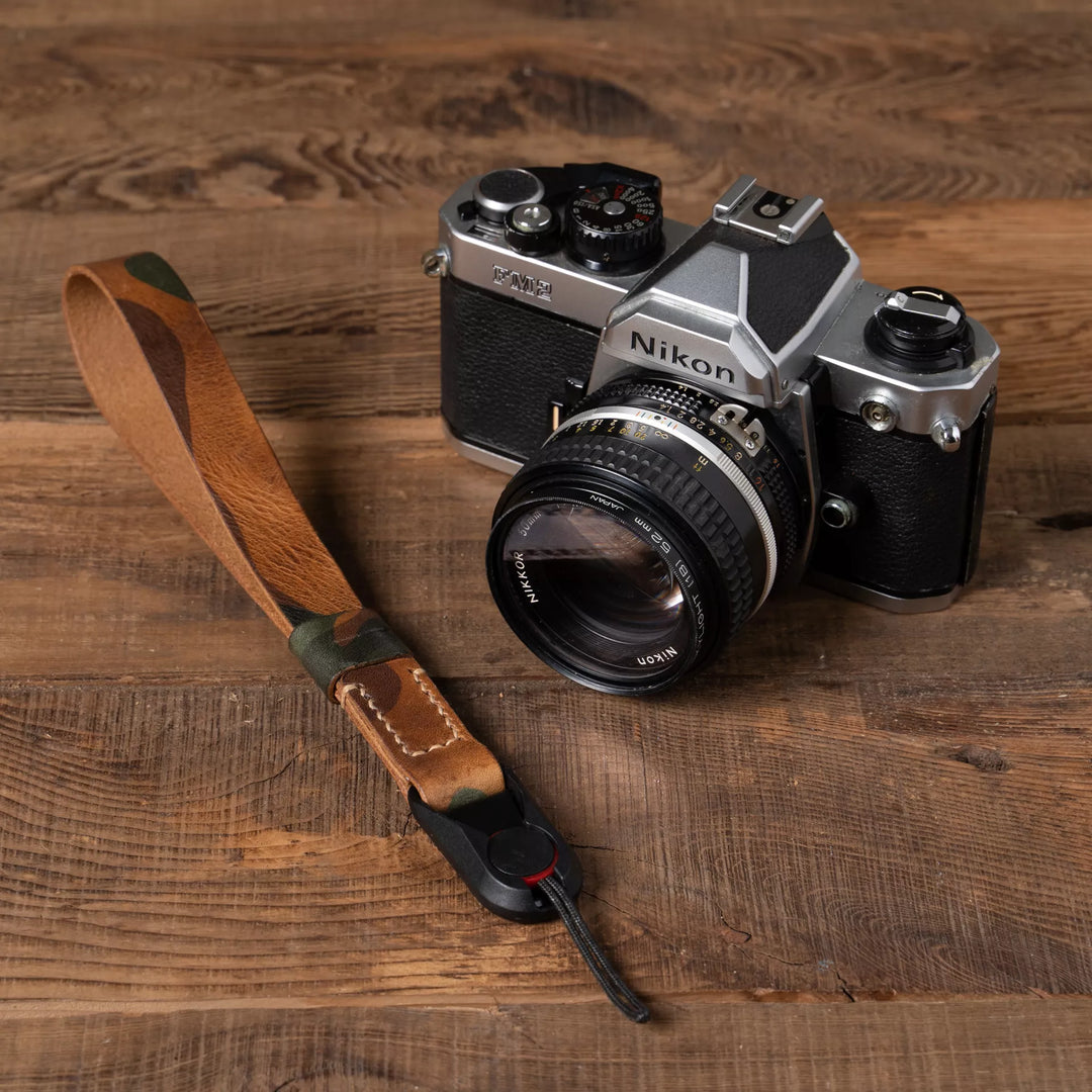 Full Leather Camera Wrist Strap Wotancraft