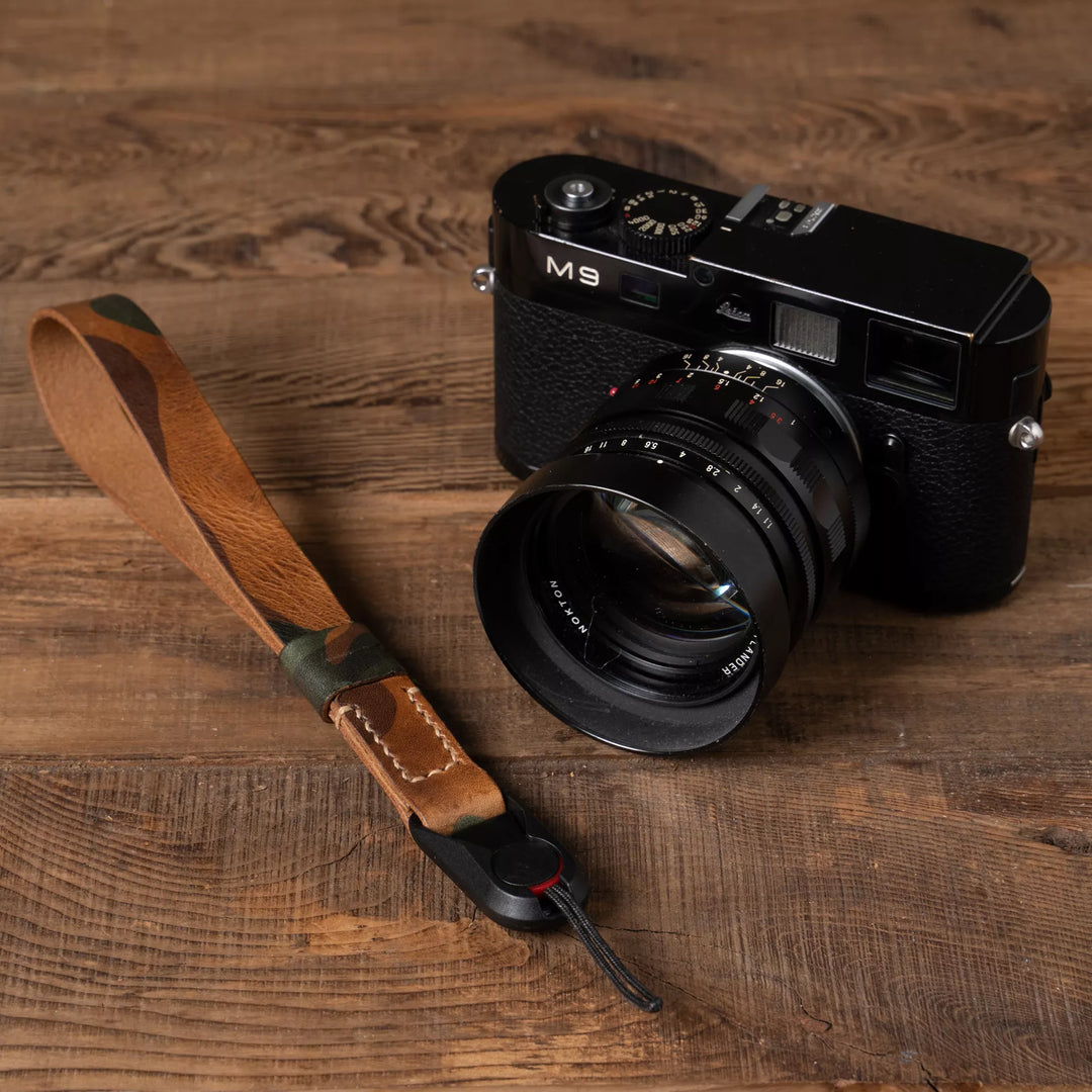 Full Leather Camera Wrist Strap Wotancraft