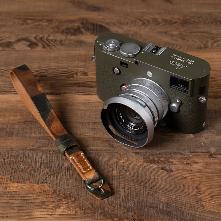 Full Leather Camera Wrist Strap Wotancraft