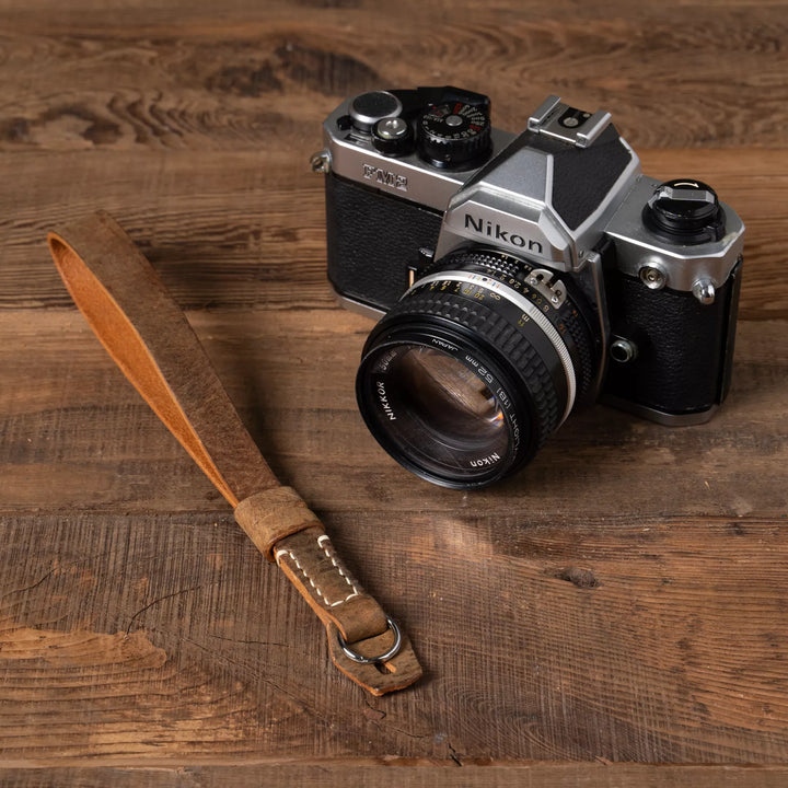 Full Leather Camera Wrist Strap Wotancraft