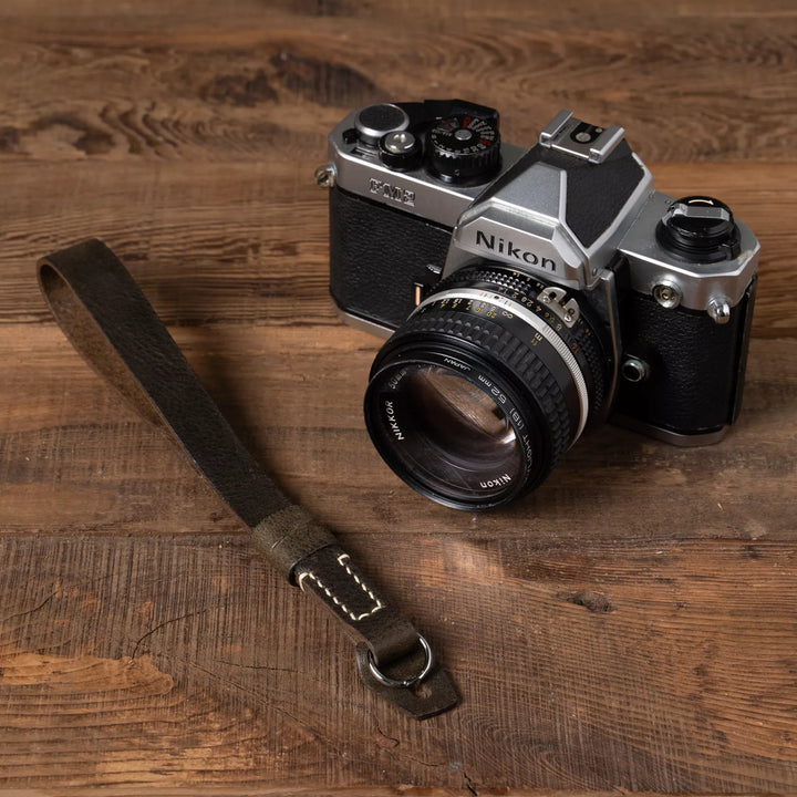 Full Leather Camera Wrist Strap Wotancraft