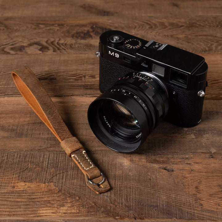 Full Leather Camera Wrist Strap Wotancraft