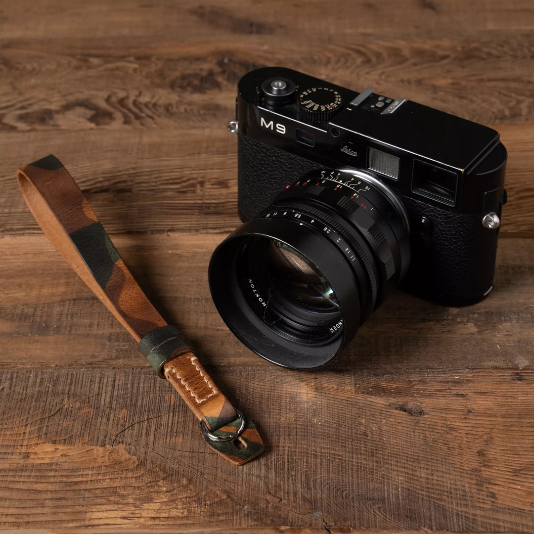 Full Leather Camera Wrist Strap Wotancraft
