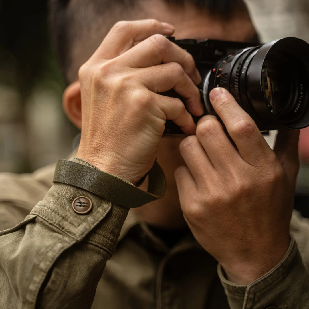 Full Leather Camera Wrist Strap Wotancraft