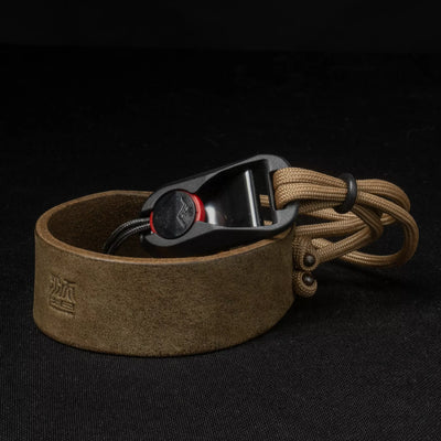 Parachord X Leather Camera Wrist Strap / 007 Olive Khaki
