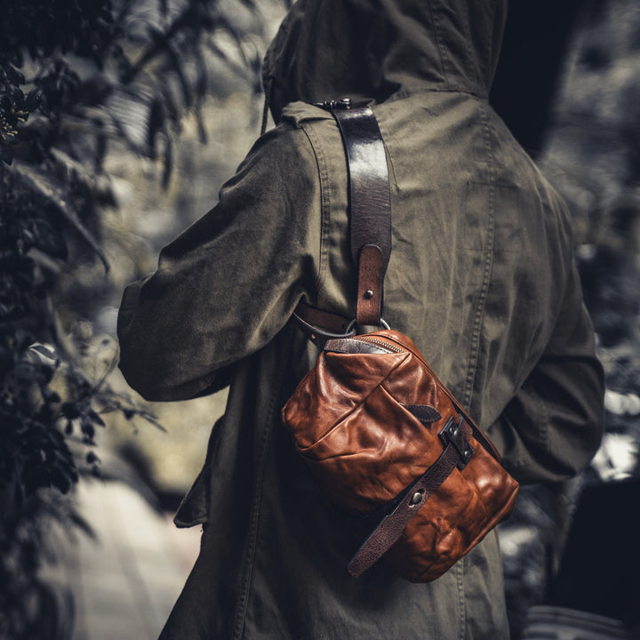 Mini Rider Leather Sling Bag | 3.5L Wotancraft
