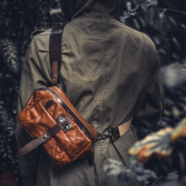 Mini Rider Leather Sling Bag | 3.5L Wotancraft