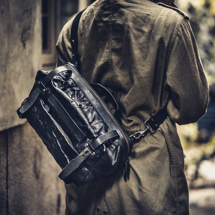 Night Rider Leather Sling Bag | 9.5L Wotancraft