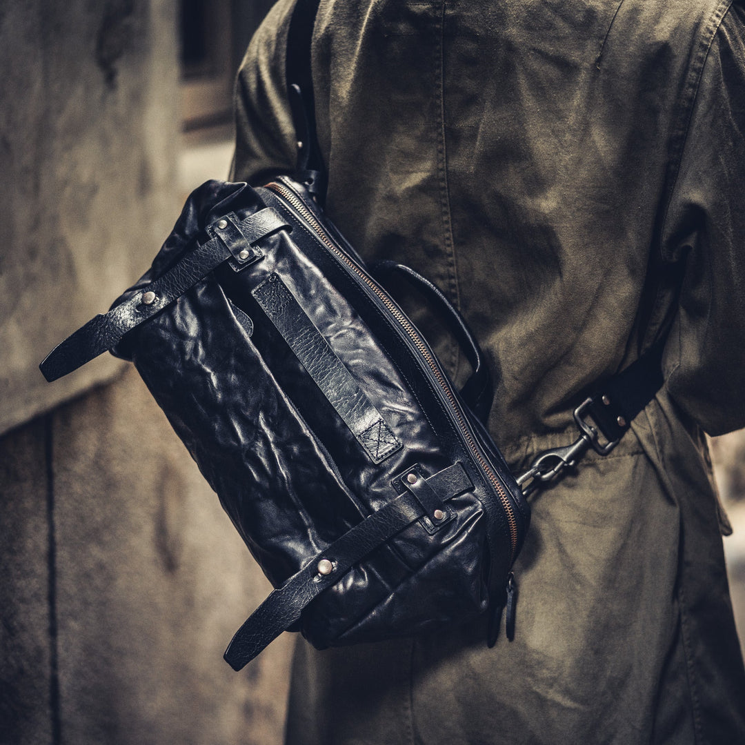 Night Rider Leather Sling Bag | 9.5L Wotancraft