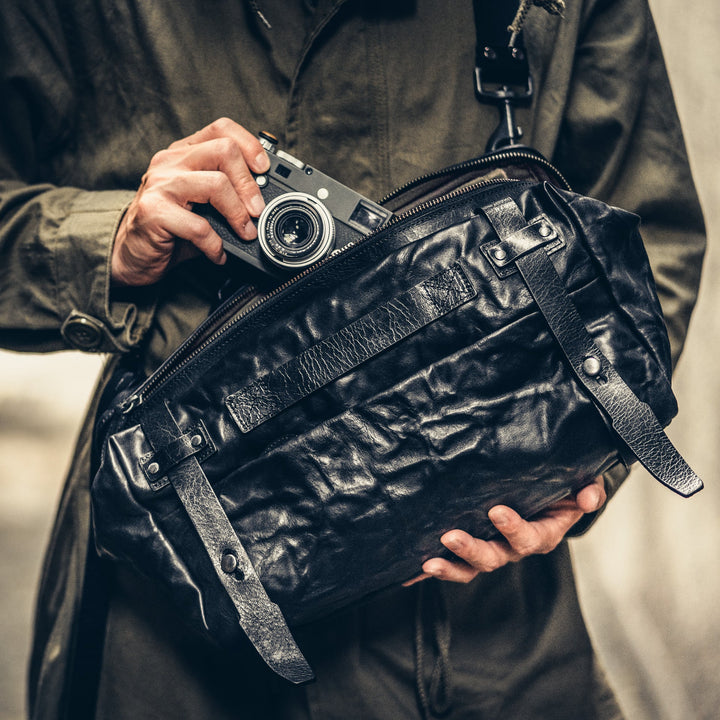 Night Rider Leather Sling Bag | 9.5L Wotancraft