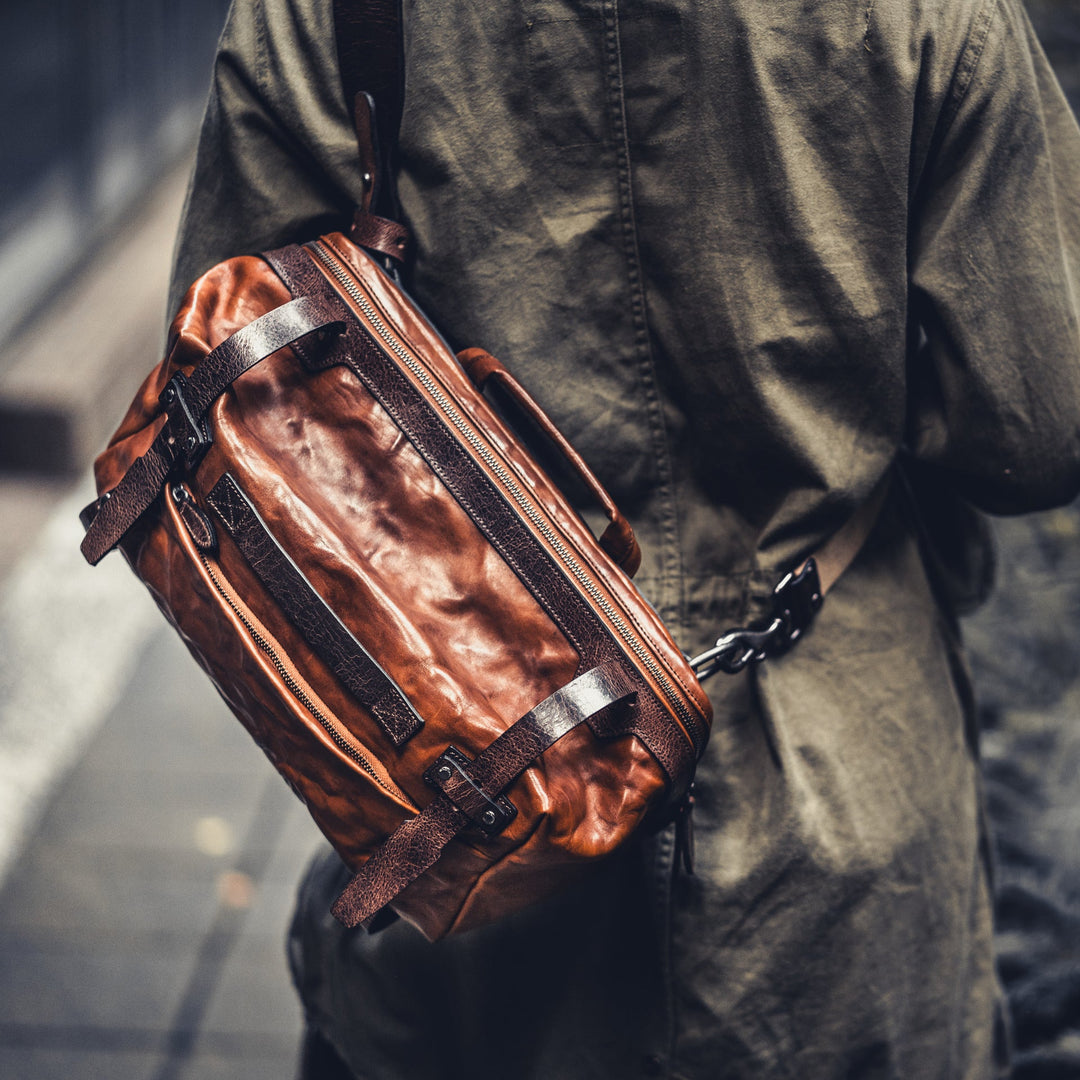 Night Rider Leather Sling Bag | 9.5L Wotancraft