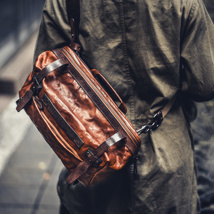 Night Rider Leather Sling Bag | 9.5L Wotancraft