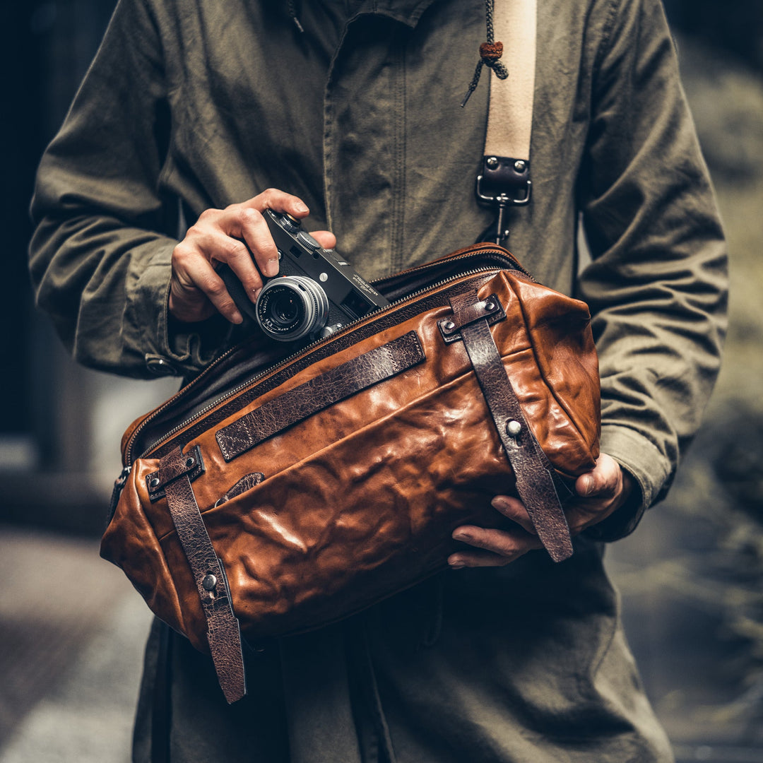 Night Rider Leather Sling Bag | 9.5L Wotancraft