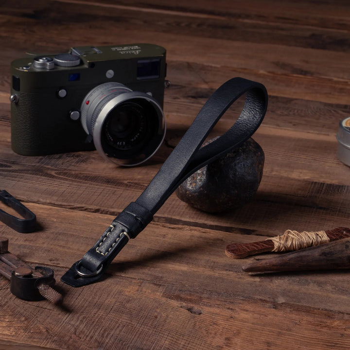 Premium Handcrafted Double-Sided Leather Wrist Strap 000 Wotancraft