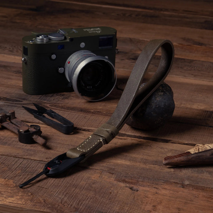 Premium Handcrafted Double-Sided Leather Wrist Strap 001 Wotancraft