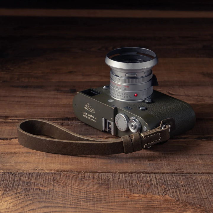 Premium Handcrafted Double-Sided Leather Wrist Strap 001 Wotancraft