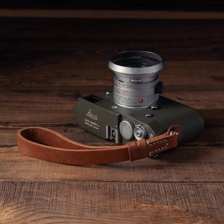 Premium Handcrafted Double-Sided Leather Wrist Strap 006 Wotancraft