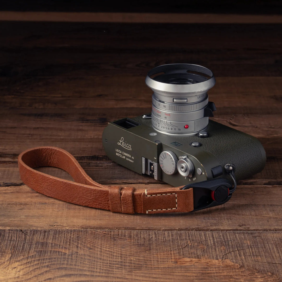 Premium Handcrafted Double-Sided Leather Wrist Strap 006 Wotancraft