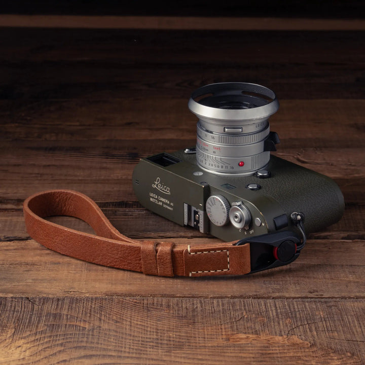 Premium Handcrafted Double-Sided Leather Wrist Strap 006 Wotancraft