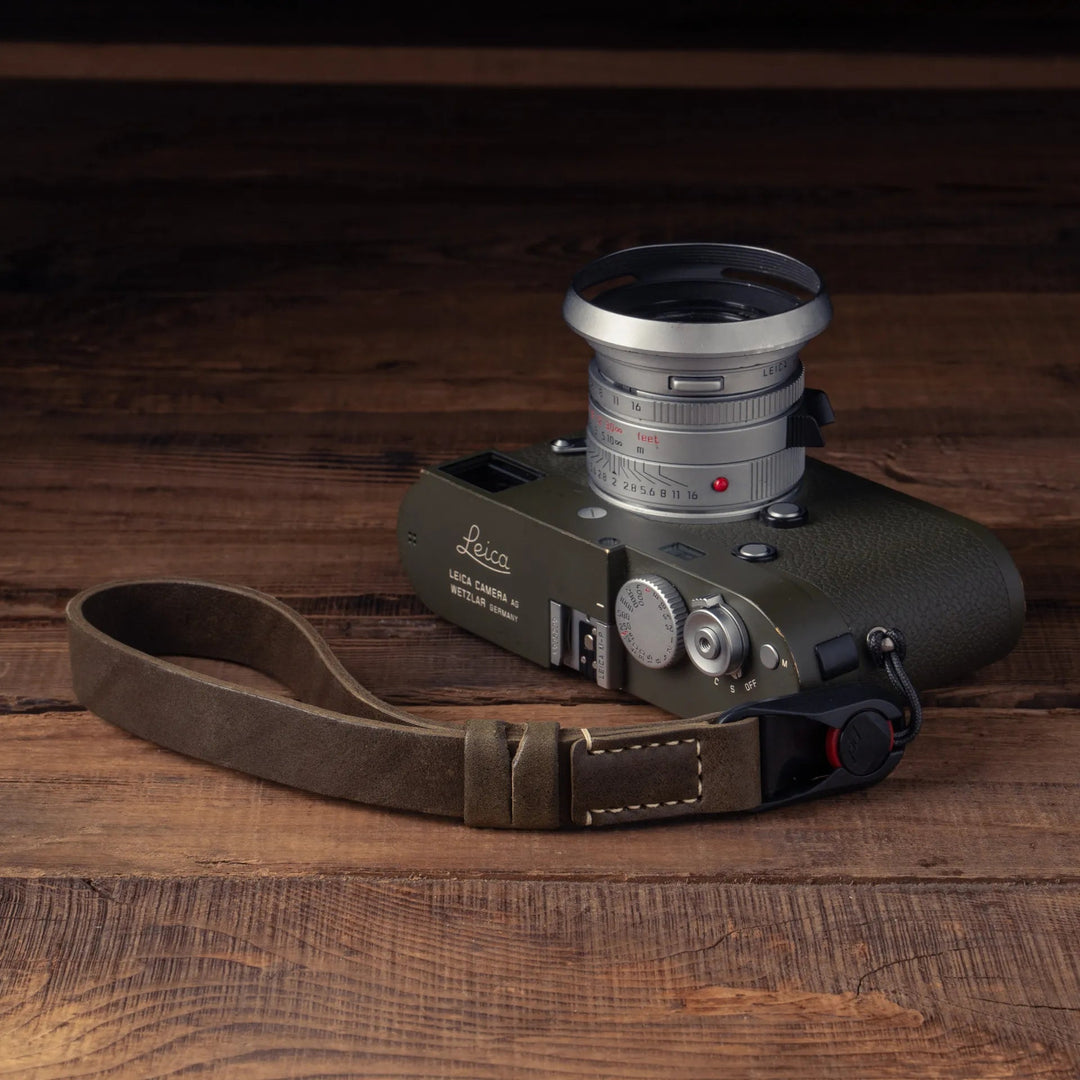 Premium Handcrafted Double-Sided Leather Wrist Strap 001 Wotancraft