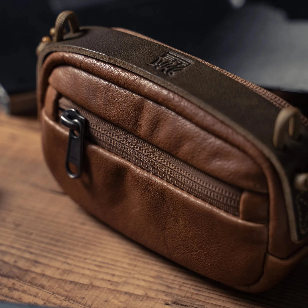 Full Leather Portable Camera Pouch S Wotancraft